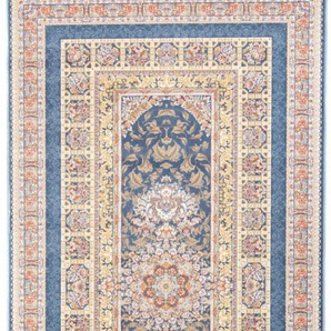 Orientteppich MORGENLAND Orientteppich - Akghar läufer Teppiche Gr. B/L: 100 cm x 400 cm, 8 mm, 4 m², 1 St., blau Orientalische Muster