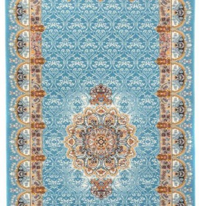 Orientteppich MORGENLAND Orientteppich - Ariel läufer Teppiche Gr. B/L: 100 cm x 200 cm, 9 mm, 2 m², 1 St., blau Orientalische Muster