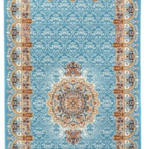 Orientteppich MORGENLAND Orientteppich - Ariel läufer Teppiche Gr. B/L: 100 cm x 300 cm, 9 mm, 3 m², 1 St., blau Orientalische Muster