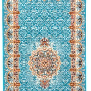 Orientteppich MORGENLAND Orientteppich - Ariel läufer Teppiche Gr. B/L: 100 cm x 400 cm, 9 mm, 4 m², 1 St., blau Orientalische Muster