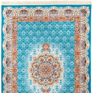 Orientteppich MORGENLAND Orientteppich - Ariel läufer Teppiche Gr. B/L: 250 cm x 350 cm, 9 mm, 8,75 m², 1 St., blau Orientalische Muster