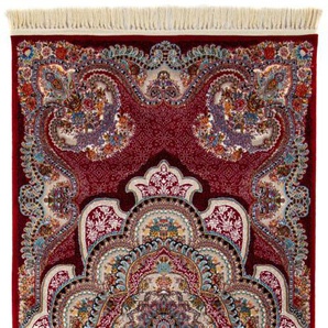 Orientteppich MORGENLAND Orientteppich - Aryan läufer Teppiche Gr. B/L: 100 cm x 300 cm, 9 mm, 3 m², 1 St., rot (dunkelrot) Orientalische Muster