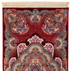Orientteppich MORGENLAND Orientteppich - Aryan läufer Teppiche Gr. B/L: 100 cm x 400 cm, 9 mm, 4 m², 1 St., rot (dunkelrot) Orientalische Muster