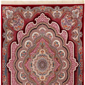 Orientteppich MORGENLAND Orientteppich - Aryan läufer Teppiche Gr. B/L: 150 cm x 225 cm, 9 mm, 3,38 m², 1 St., rot (dunkelrot) Orientalische Muster