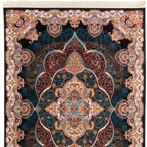 Orientteppich MORGENLAND Orientteppich - Ayaan rechteckig Teppiche Gr. B/L: 250 cm x 350 cm, 9 mm, 8,75 m², 1 St., blau (dunkelblau) Orientalische Muster