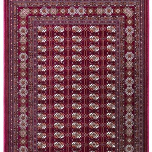 Orientteppich MORGENLAND Orientteppich - Buchara rechteckig Teppiche Gr. B/L: 100 cm x 400 cm, 8 mm, 4 m², 1 St., rot (weinrot) Geknüpfte Teppiche