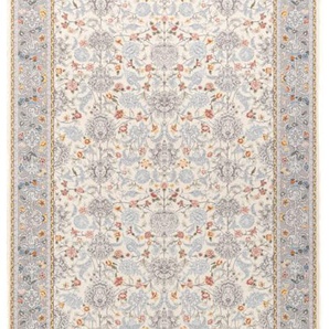Orientteppich MORGENLAND Orientteppich - Hasti rechteckig Teppiche Gr. B/L: 100 cm x 200 cm, 8 mm, 2 m², 1 St., beige (creme) Geknüpfte Teppiche