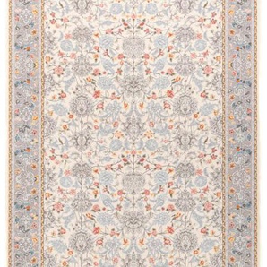 Orientteppich MORGENLAND Orientteppich - Hasti rechteckig Teppiche Gr. B/L: 100 cm x 400 cm, 8 mm, 4 m², 1 St., beige (creme) Geknüpfte Teppiche