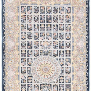 Orientteppich MORGENLAND Orientteppich - Khorshid läufer Teppiche Gr. B/L: 100 cm x 400 cm, 8 mm, 4 m², 1 St., blau (dunkelblau) Orientalische Muster