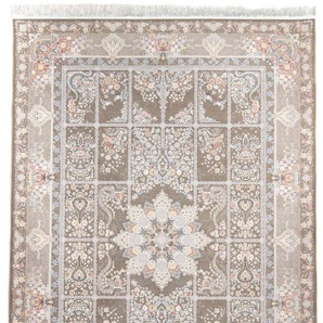 Orientteppich MORGENLAND Orientteppich - Lahoor rechteckig Teppiche Gr. B/L: 150 cm x 225 cm, 6 mm, 3,38 m², 1 St., grau Orientalische Muster