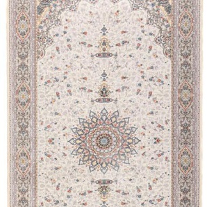 Orientteppich MORGENLAND Orientteppich - Nasim rechteckig Teppiche Gr. B/L: 100 cm x 200 cm, 6 mm, 2 m², 1 St., beige (creme) Orientalische Muster