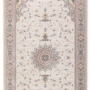 Orientteppich MORGENLAND Orientteppich - Nasim rechteckig Teppiche Gr. B/L: 100 cm x 400 cm, 6 mm, 4 m², 1 St., beige (creme) Orientalische Muster