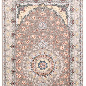 Orientteppich MORGENLAND Orientteppich - Rejina läufer Teppiche Gr. B/L: 100 cm x 200 cm, 6 mm, 2 m², 1 St., silberfarben (silber) Orientalische Muster