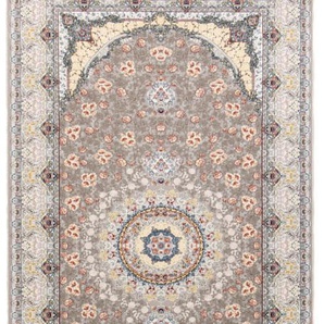 Orientteppich MORGENLAND Orientteppich - Rejina läufer Teppiche Gr. B/L: 100 cm x 300 cm, 6 mm, 3 m², 1 St., silberfarben (silber) Orientalische Muster