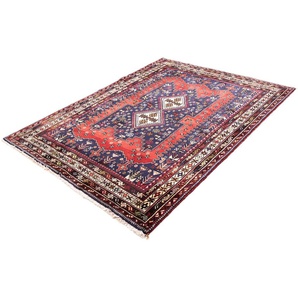 Orientteppich MORGENLAND Perser - Nomadic 201 x 148 cm dunkelblau Teppiche Gr. B/L: 148 cm x 201 cm, 10 mm, 2,97 m², 1 St., blau (dunkelblau) Orientalische Muster Wohnzimmer, Handgeknüpft, Einzelstück mit Zertifikat