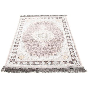 Orientteppich MORGENLAND Shararaah Teppiche Gr. B/L: 100 cm x 150 cm, 7 mm, 1,5 m², 1 St., rosa Orientalische Muster