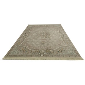 Orientteppich MORGENLAND Sheeyla Teppiche Gr. B/L: 250 cm x 350 cm, 7 mm, 8,75 m², 1 St., grün (olivgrün) Orientalische Muster