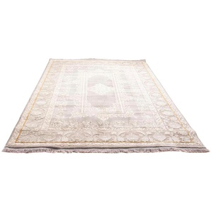 Orientteppich MORGENLAND Shirin Teppiche Gr. B/L: 250 cm x 350 cm, 8 mm, 8,75 m², 1 St., silberfarben (silber) Orientalische Muster
