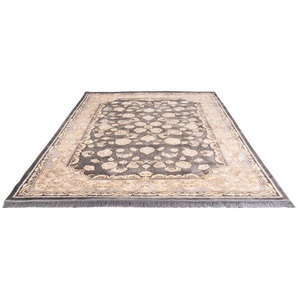 Orientteppich MORGENLAND Silas Teppiche Gr. B/L: 200 cm x 300 cm, 9 mm, 1 St., grau Geknüpfte Teppiche Wohnzimmer, Fußbodenheizung geeignet