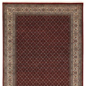 Orientteppich OCI DIE TEPPICHMARKE Cavari Herati Teppiche Gr. B/L: 60 cm x 90 cm, 4 mm, 1 St., rot Fransenteppich Orientalische Muster handgeknüpft, mit Fransen, Wohnzimmer, Schlafzimmer