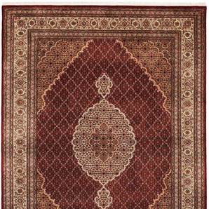 Orientteppich OCI DIE TEPPICHMARKE Cavari Mahi Teppiche Gr. B/L: 60 cm x 90 cm, 5 mm, 1 St., rot Orientalische Muster hochwertig handgeknüpft, mit Fransen, Wohnzimmer