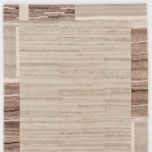 Orientteppich OCI DIE TEPPICHMARKE Savana Kite Teppiche Gr. B/L: 140 cm x 200 cm, 6 mm, 1 St., grau Nepal-Teppiche handgeknüpft, reine Wolle für ein warmes Raumklima