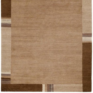 Orientteppich OCI DIE TEPPICHMARKE Sensation Lakir Teppiche Gr. B/L: 140 cm x 200 cm, 6 mm, 1 St., braun Knüpfteppich Orientteppich Schurwollteppich Teppich Wandteppich Nepal-Teppiche Teppiche handgeknüpft, Wohnzimmer