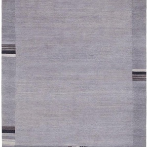 Orientteppich OCI DIE TEPPICHMARKE Sensation Lakir Teppiche Gr. B/L: 70 cm x 140 cm, 6 mm, 1 St., grau Nepal-Teppiche handgeknüpft, Wohnzimmer