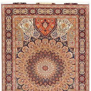 Orientteppich Perser - Täbriz - Royal - 301 x 200 cm - mehrfarbig, morgenland, rechteckig, Höhe: 7 mm, Wohnzimmer, Handgeknüpft, Einzelstück mit Zertifikat