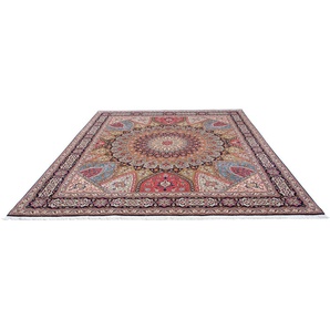 Orientteppich Perser - Täbriz - Royal - 307 x 257 cm - mehrfarbig, morgenland, rechteckig, Höhe: 7 mm, Wohnzimmer, Handgeknüpft, Einzelstück mit Zertifikat