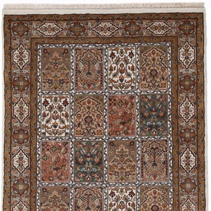 Orientteppich WOVEN ARTS Orientteppich Bakhtiar Teppiche Gr. B/L: 60 cm x 90 cm, 15 mm, 1 St., beige (creme) Orientalische Muster handgeknüpft, Wohnzimmer, reine Wolle
