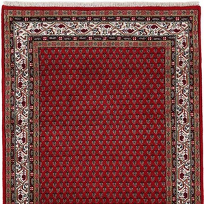 Orientteppich WOVEN ARTS Orientteppich Mir Teppiche Gr. B/L: 60 cm x 90 cm, 15 mm, 1 St., rot Orientalische Muster handgeknüpft, Wohnzimmer, reine Wolle