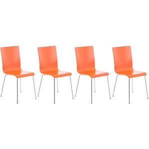 Oskeland Dining Chair - Modern - Orange - Metal - 43 cm x 47 cm x 87 cm