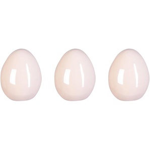 Osterei CREATIV HOME PEARL EFCT Dekofiguren Gr. H: 13 cm, rosa Deko-Objekte Frühjahrsdeko aus Keramik, mit glänzender Oberfläche