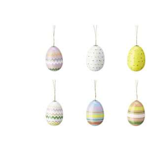 Ostereianhänger 6er Set - mehrfarbig - Schaumstoff,Kunststoff - 7,5 cm - 5.0 | Möbel Kraft