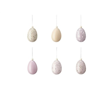 Ostereianhänger 6er Set - mehrfarbig - Schaumstoff,Kunststoff - 7,5 cm - 5.0 | Möbel Kraft