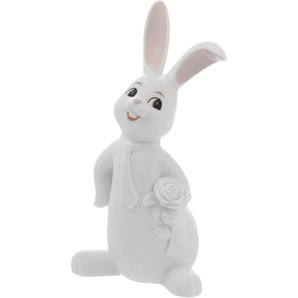 Osterhase GOEBEL Snow White Im Waiting for You Dekofiguren Gr. B/H/T: 6,5 cm x 16 cm x 9 cm, weiß Dekofiguren Sammelfigur aus Porzellan