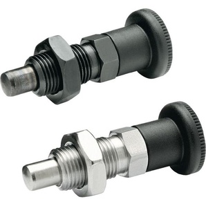 Otto Ganter Gmbh&co.kg - Rastbolzen gn 817 d1 10mm d2 M16 x 1,5mm l1 12mm Stahl,o.Rastsperre,m.Kontermut.