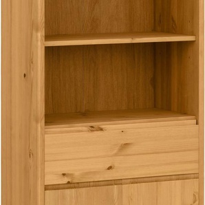 Midischrank OTTO PRODUCTS Jorrick Schränke Gr. B/H/T: 60 cm x 137,5 cm x 34,2 cm, 2 St., Komplettausführung, beige (natur) Bad-Midischränke Breite 60 cm, Massivholz Kiefer mit Bio ÖlWachs behandelt