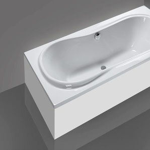 Badewanne OTTOFOND Palma Badewannen weiß Badewannen mit Wannenträger und Ablaufgarnitur