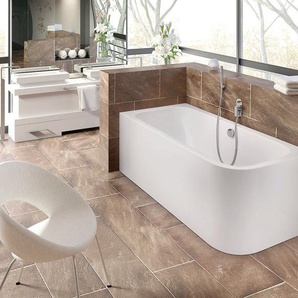 Ottofond Badewannen-Set Spirit inkl. Armatur, rechts 180x80 cm, weiß GLO782040826