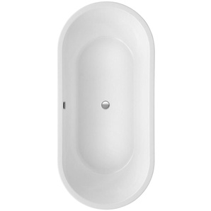 Ottofond Freistehende Badewanne Carney 190 x 89,5 x 45 cm, weiß GLO782040512