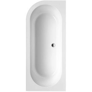 Ottofond Freistehende Badewanne Modena Corner Weiß links 178 x 78 x 44 cm GLO782040517