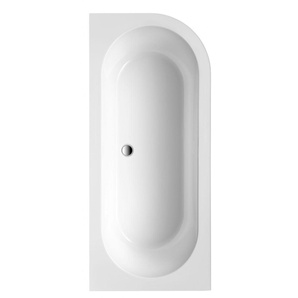 Ottofond Freistehende Badewanne Modena Corner Weiß rechts 178 x 78 x 44 cm GLO782040518