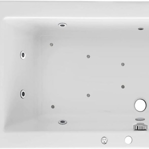Whirlpool-Badewanne OTTOFOND Cubic Badewannen weiß Badewannen Typ Premium, chrom