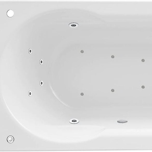 Whirlpool-Badewanne OTTOFOND Julia Badewannen weiß Badewannen Typ 2, chrom
