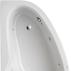 Whirlpool-Badewanne OTTOFOND Loredana Badewannen Gr. Wanne links, weiß Badewannen Typ 1, chrom