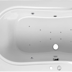 Whirlpool-Badewanne OTTOFOND Palma Badewannen weiß Badewannen Typ Premium, chrom