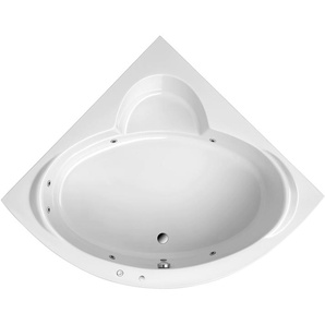 Whirlpool-Badewanne OTTOFOND Sardinia Badewannen weiß Badewannen Typ 1, chrom und Schürze