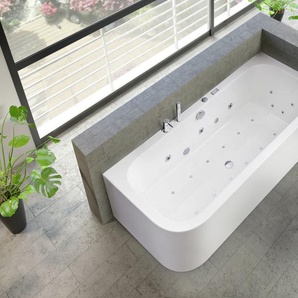 Ottofond Whirlpool-Badewannen-Komplettset Spirit 180 x 80 cm GLO782080185